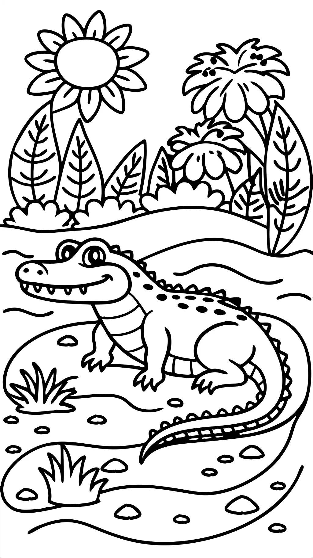 crocodile coloring pages